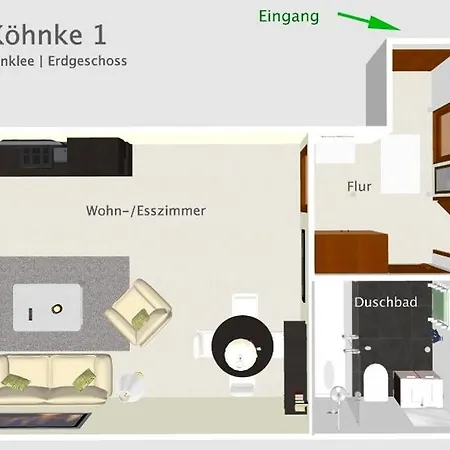 Apartment Koehnke 1, Harzhahnenklee, 1-4 Pers